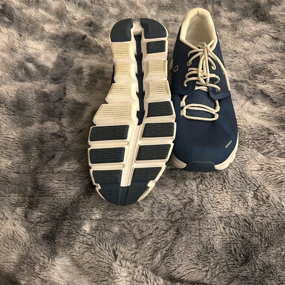 On Running Navy and Cream Shoes - Picture 5 of 7